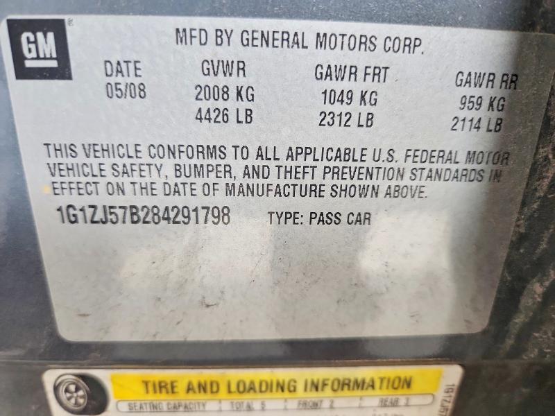 Продажа на аукционе авто 2008 Chevrolet Malibu, vin: 1G1ZJ57B284291798, номер лота: 63415826