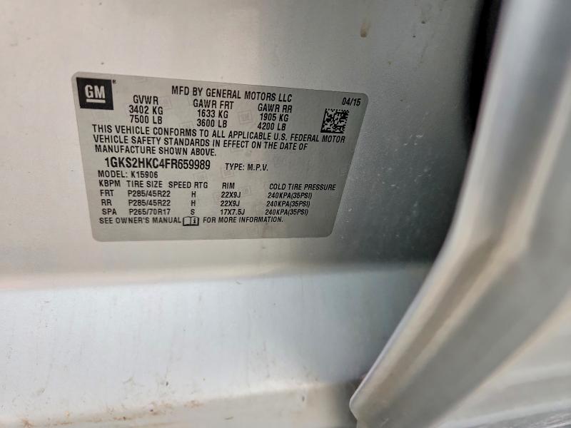 Продаж на аукціоні авто 2015 Gmc Yukon Xl, vin: 1GKS2HKC4FR659989, номер лоту: 61064096