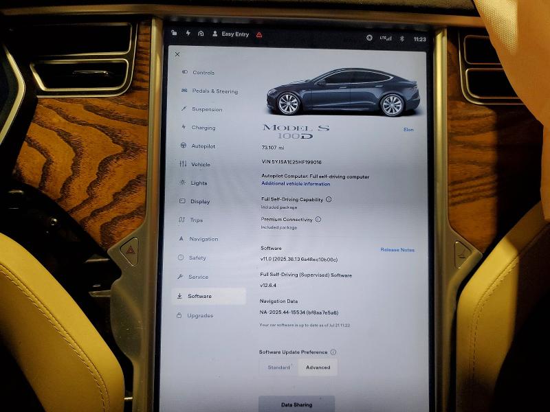 Aukcja sprzedaży 2017 Tesla Model S, vin: 5YJSA1E25HF199016, numer aukcji: 61925806