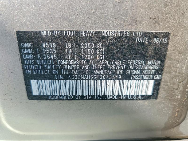 Продаж на аукціоні авто 2015 Subaru Legacy, vin: 4S3BNAH66F3073549, номер лоту: 59331506