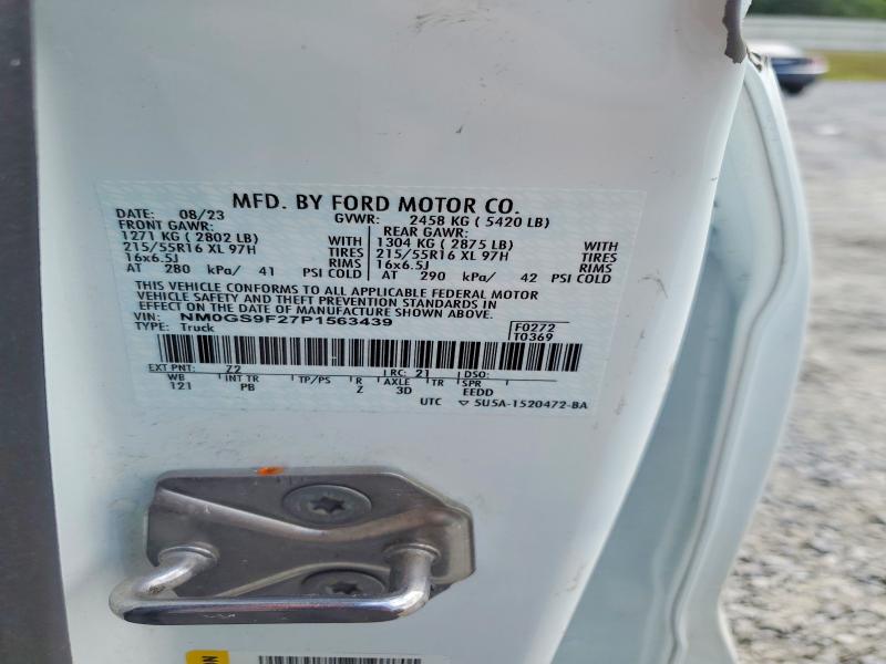 60034376 :رقم المزاد ، NM0GS9F27P1563439 vin ، 2023 Ford Transit Connect مزاد بيع