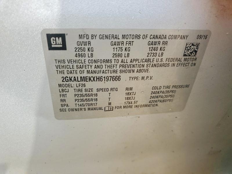 Продажа на аукционе авто 2017 Gmc Terrain, vin: 2GKALMEKXH6197666, номер лота: 60674176