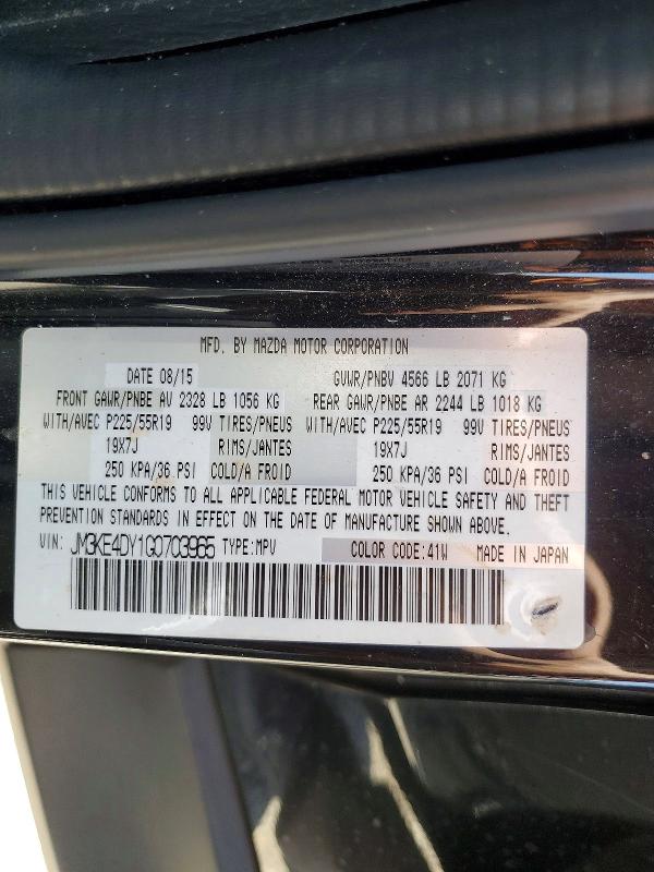 Aukcja sprzedaży 2016 Mazda Cx-5, vin: JM3KE4DY1G0703965, numer aukcji: 61341596