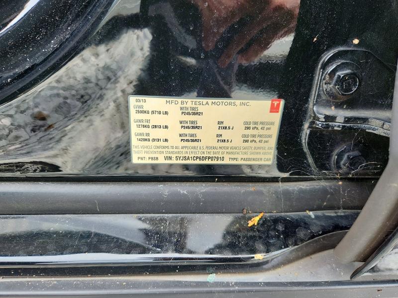 Aukcja sprzedaży 2013 Tesla Model S, vin: 5YJSA1CP6DFP07910, numer aukcji: 63053926