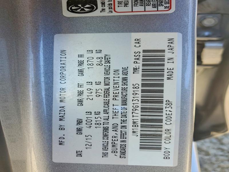 Продаж на аукціоні авто 2016 Mazda 3, vin: JM1BM1T79G1319185, номер лоту: 61803166