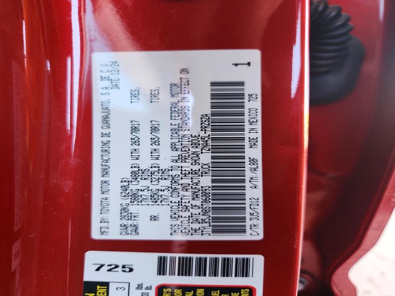 Aukcja sprzedaży 2025 Toyota Tacoma, vin: 3TYLB5JN8ST060093, numer aukcji: 62009516