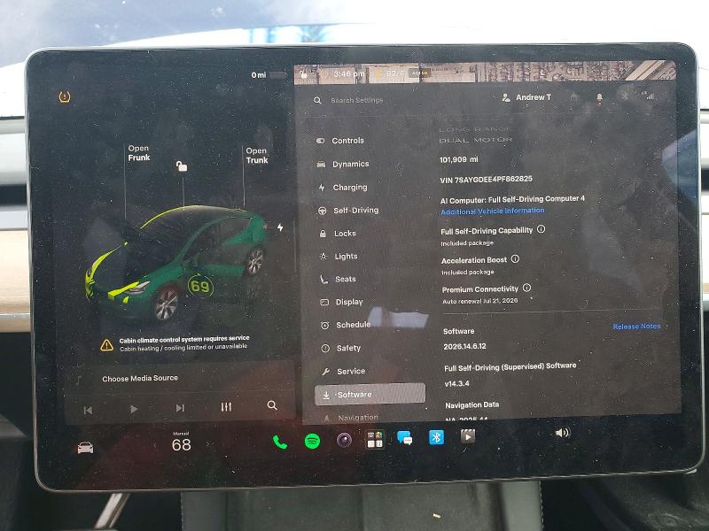 Aukcja sprzedaży 2023 Tesla Model Y, vin: 7SAYGDEE4PF862825, numer aukcji: 62171656