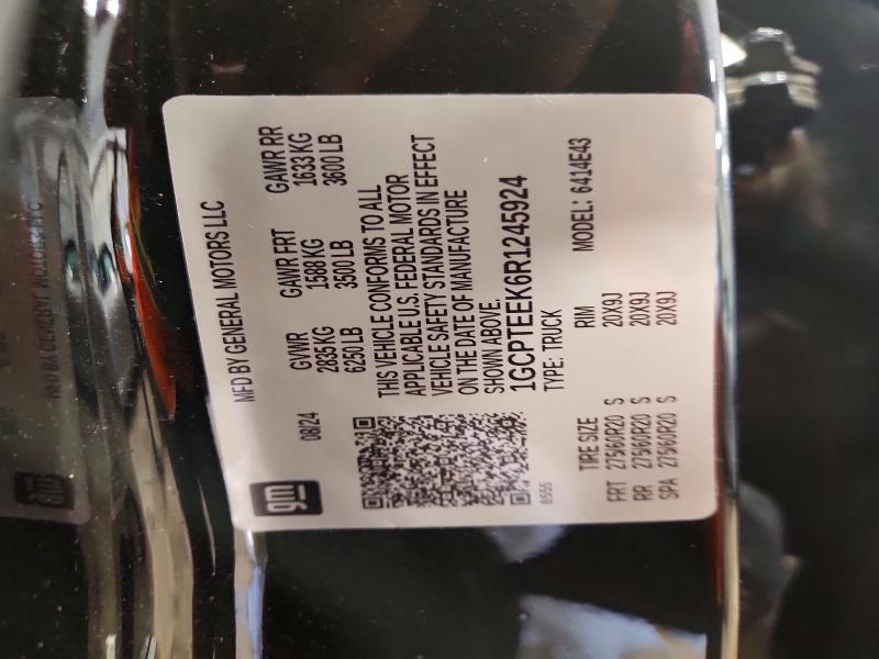 Aukcja sprzedaży 2024 Chevrolet Colorado, vin: 1GCPTEEK6R1245924, numer aukcji: 59819306