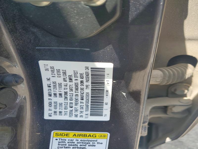59314356 :رقم المزاد ، 19UUA8F56CA035934 vin ، 2012 Acura Tl مزاد بيع