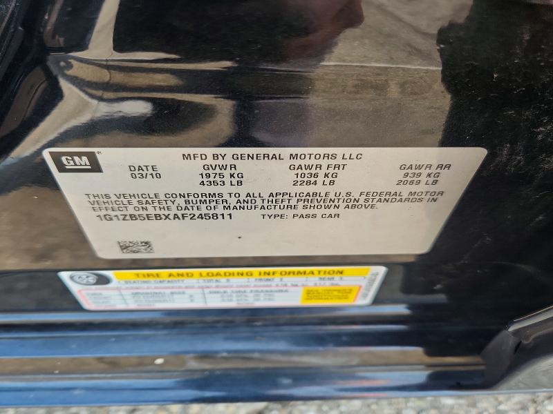 61046116 :رقم المزاد ، 1G1ZB5EBXAF245811 vin ، 2010 Chevrolet Malibu مزاد بيع