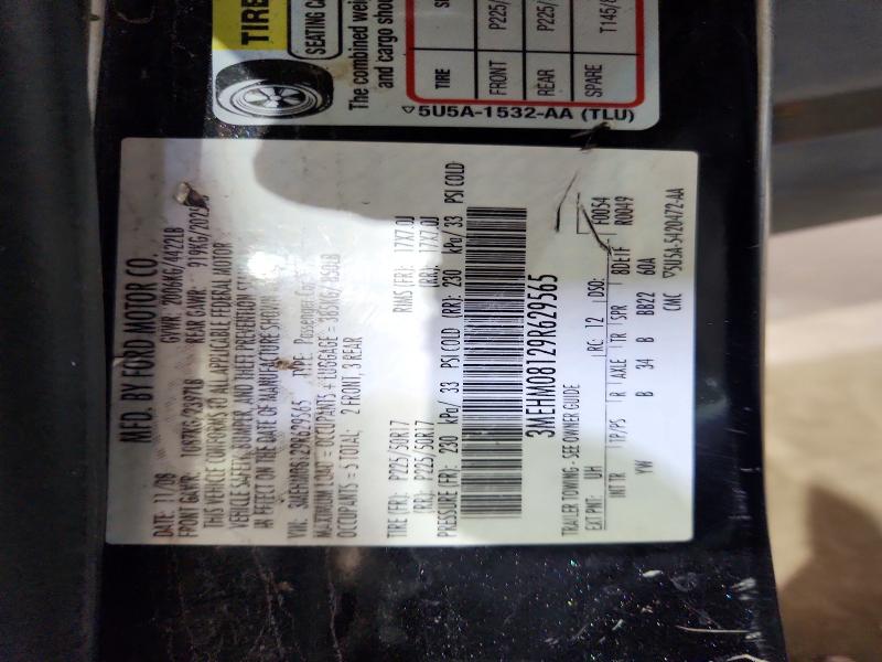 Aukcja sprzedaży 2009 Mercury Milan, vin: 3MEHM08129R629565, numer aukcji: 58916716