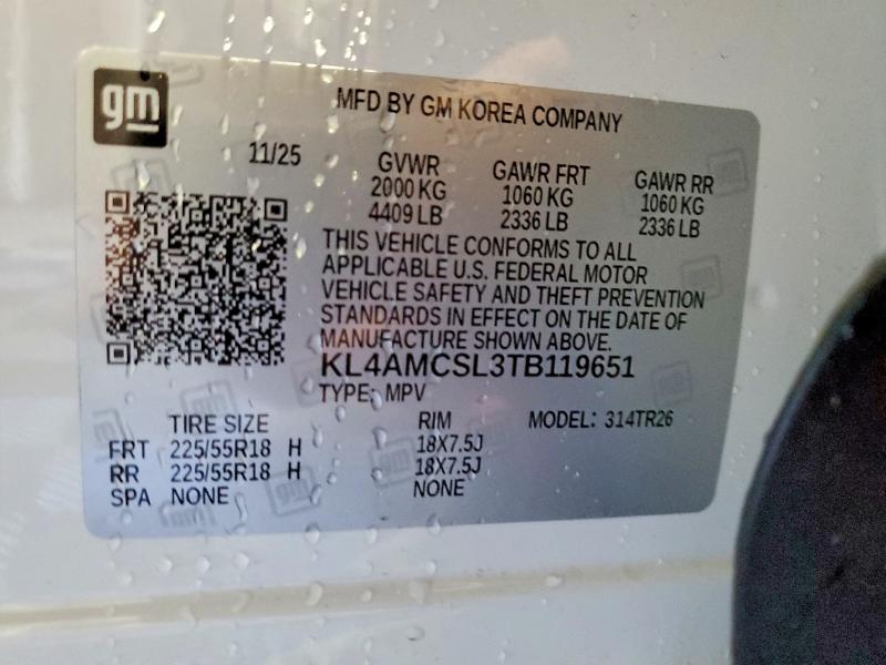 Aukcja sprzedaży 2026 Buick Encore Gx, vin: KL4AMCSL3TB119651, numer aukcji: 60687256