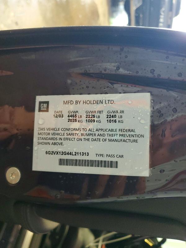 Aukcja sprzedaży 2004 Pontiac Gto, vin: 6G2VX12G44L211313, numer aukcji: 62475866