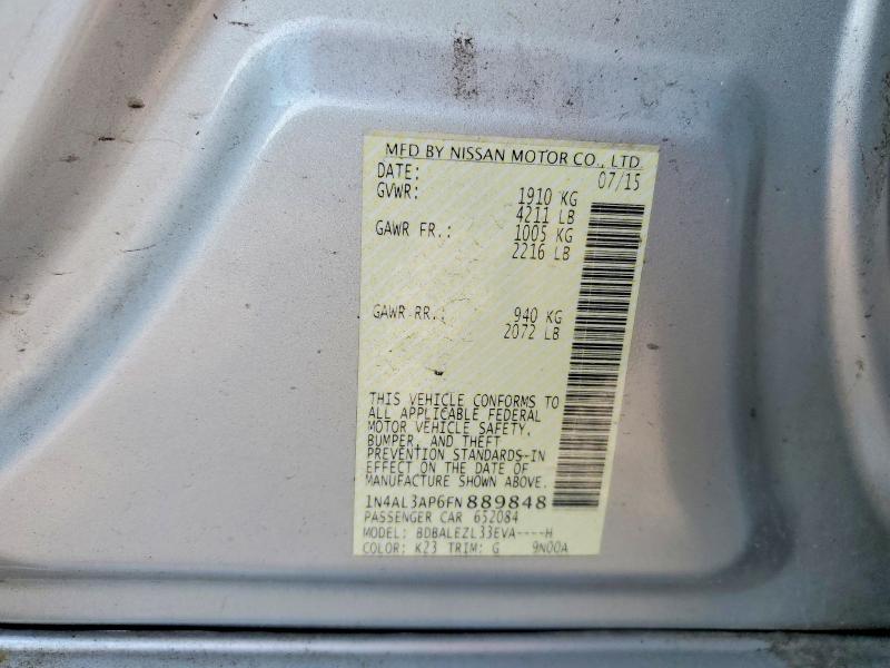 Aukcja sprzedaży 2015 Nissan Altima, vin: 1N4AL3AP6FN889848, numer aukcji: 62146496
