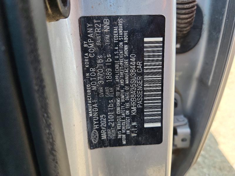 63030806 :رقم المزاد ، KMHRB8A35SU384440 vin ، 2025 Hyundai Venue مزاد بيع