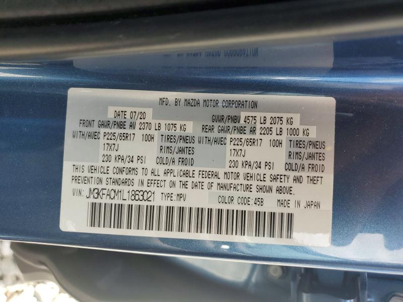 Продажа на аукционе авто 2020 Mazda Cx-5, vin: JM3KFACM1L1863021, номер лота: 62019186