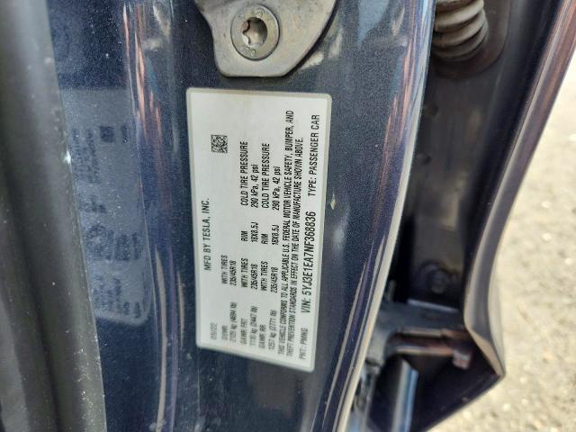 Продажа на аукционе авто 2022 Tesla Model 3, vin: 5YJ3E1EA7NF368836, номер лота: 59827626