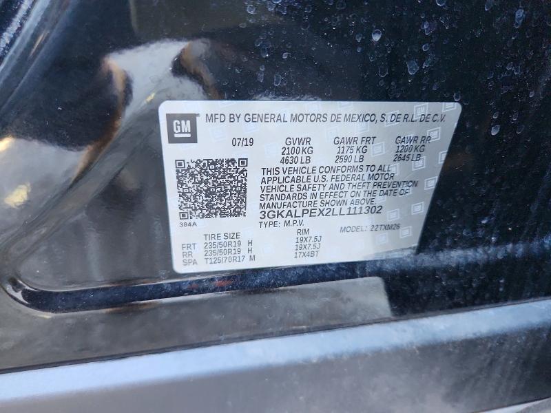 Aukcja sprzedaży 2020 Gmc Terrain, vin: 3GKALPEX2LL111302, numer aukcji: 62288126