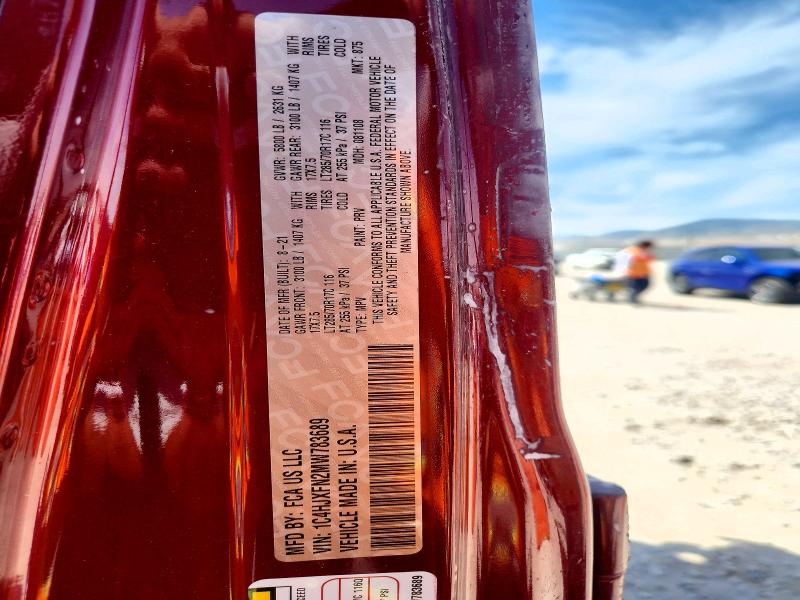 2021 Jeep Wrangler Unlimited მანქანა იყიდება აუქციონზე, vin: 1C4HJXFN2MW783689, აუქციონის ნომერი: 59686846