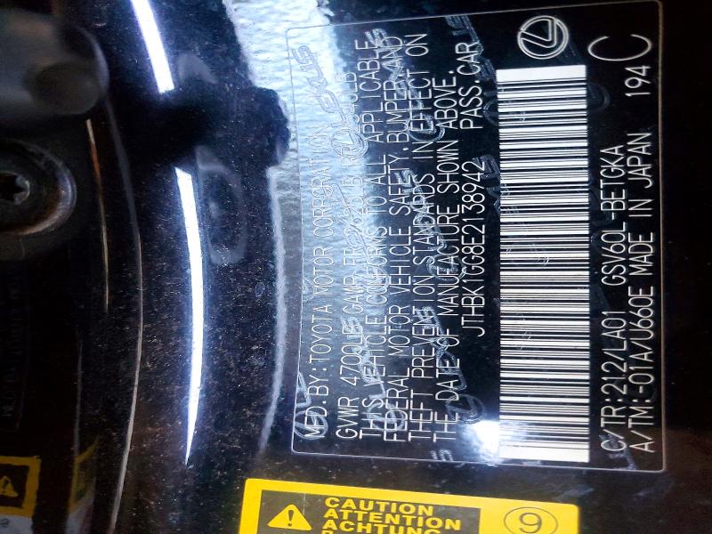 Aukcja sprzedaży 2014 Lexus Es, vin: JTHBK1GG8E2138942, numer aukcji: 59951266