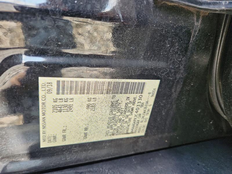 Продажа на аукционе авто 2018 Nissan Maxima, vin: 1N4AA6APXJC403330, номер лота: 59987746