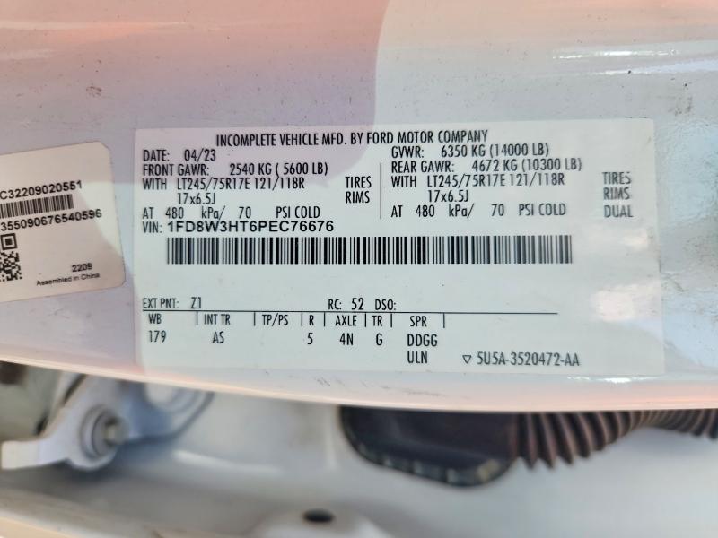 Продаж на аукціоні авто 2023 Ford F350, vin: 1FD8W3HT6PEC76676, номер лоту: 60948696