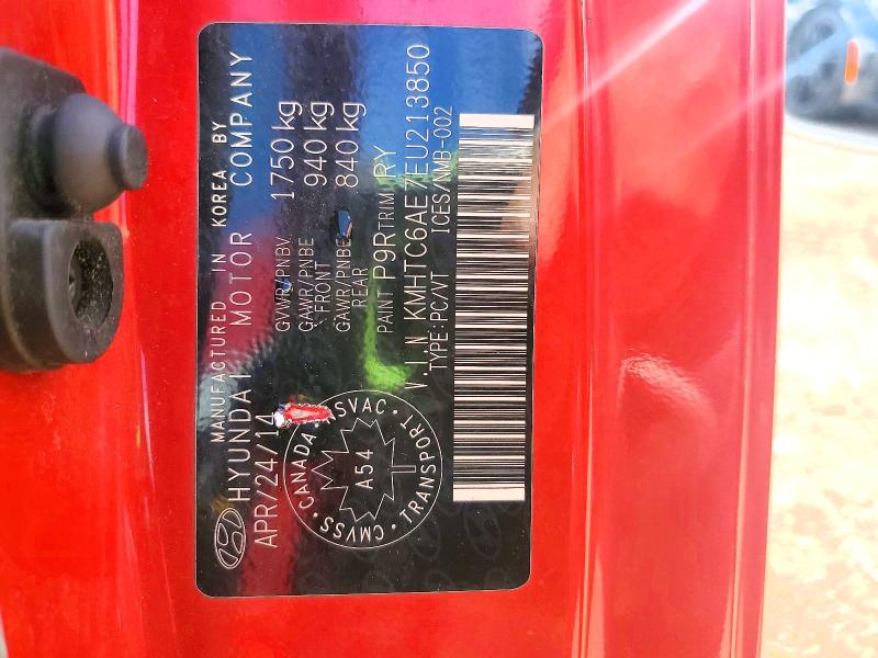 Продажа на аукционе авто 2014 Hyundai Veloster, vin: KMHTC6AE7EU213850, номер лота: 60251906