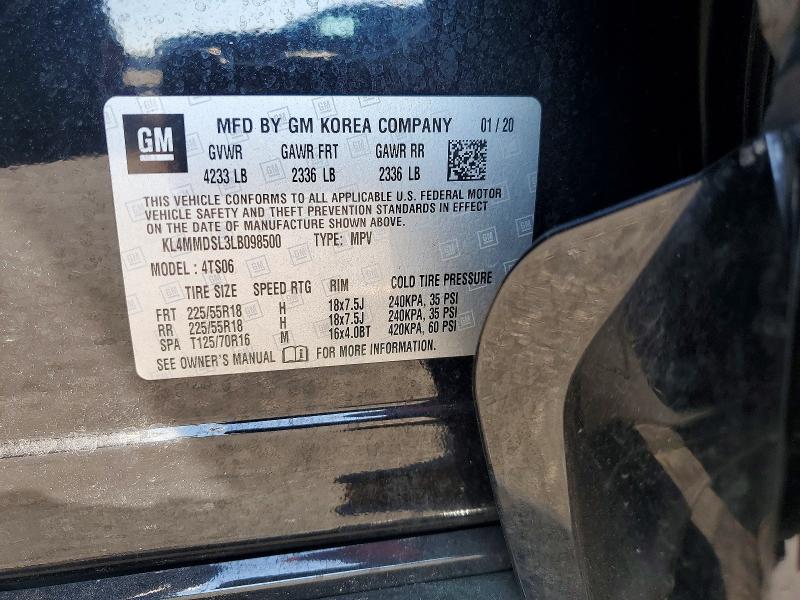 Aukcja sprzedaży 2020 Buick Encore Gx, vin: KL4MMDSL3LB098500, numer aukcji: 56148886