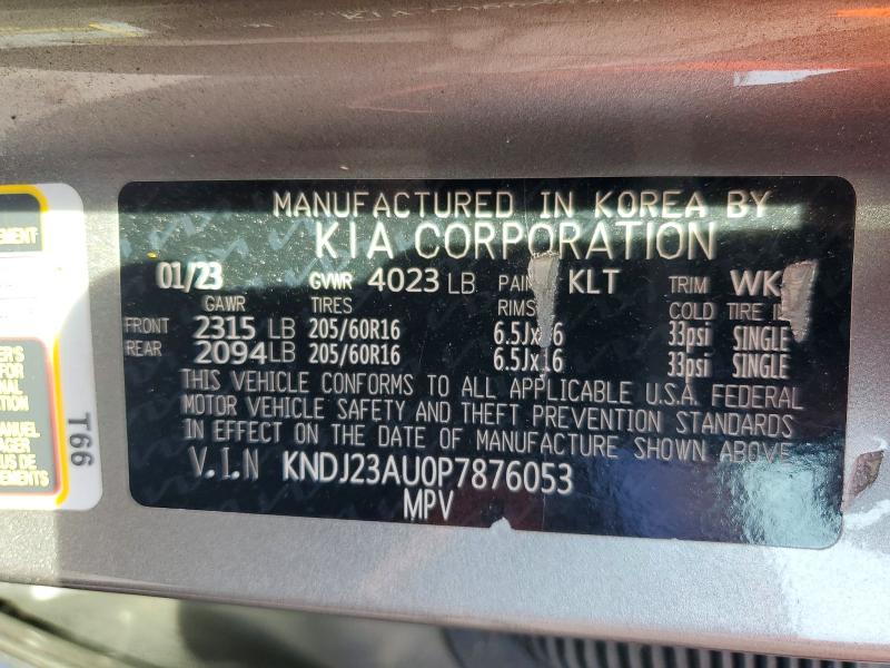 Продажа на аукционе авто 2023 Kia Soul, vin: KNDJ23AU0P7876053, номер лота: 61028836