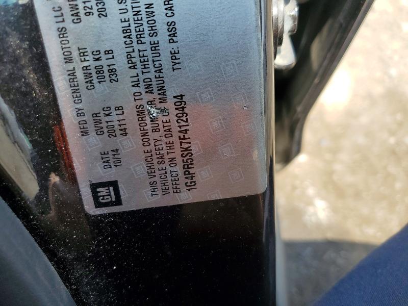 59634916 :رقم المزاد ، 1G4PR5SK7F4129494 vin ، 2015 Buick Verano مزاد بيع