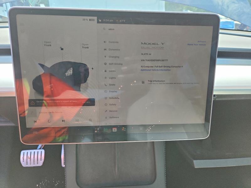 Продаж на аукціоні авто 2024 Tesla Model Y, vin: 7SAYGDEF8RF039777, номер лоту: 58462386