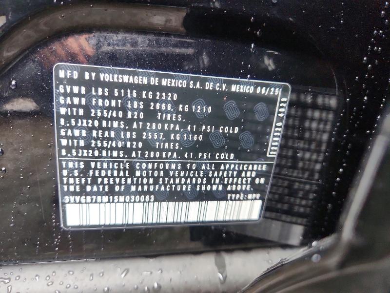 Aukcja sprzedaży 2025 Volkswagen Tiguan, vin: 3VVGR7RM1SM030063, numer aukcji: 62814856