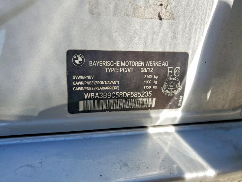 Auction sale of the 2013 Bmw 335, vin: WBA3B9C58DF585235, lot number: 62683226