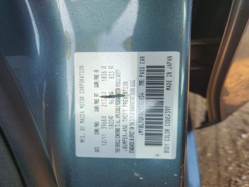 Aukcja sprzedaży 2012 Mazda 3, vin: JM1BL1UF9C1580934, numer aukcji: 61163306