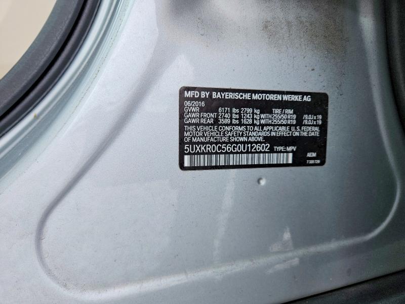 60946766 :رقم المزاد ، 5UXKR0C56G0U12602 vin ، 2016 Bmw X5 مزاد بيع