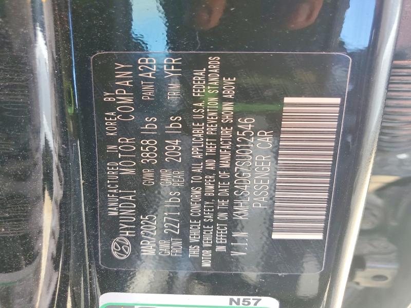 Продажа на аукционе авто 2025 Hyundai Elantra, vin: KMHLS4DG7SU012546, номер лота: 59581886