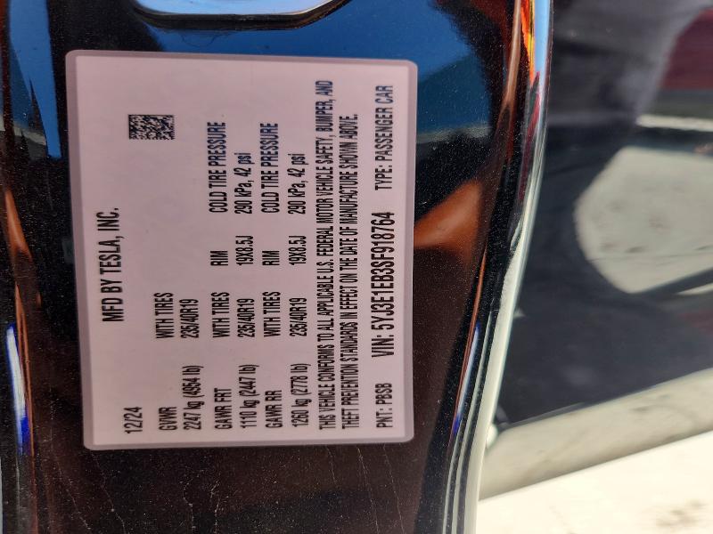 Продаж на аукціоні авто 2025 Tesla Model 3, vin: 5YJ3E1EB3SF918764, номер лоту: 61204926
