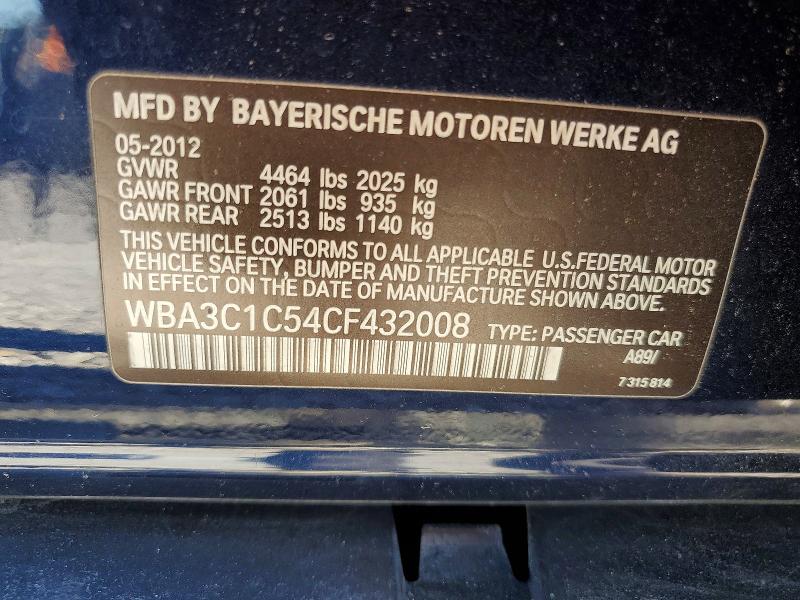 Aukcja sprzedaży 2012 Bmw 328, vin: WBA3C1C54CF432008, numer aukcji: 59665056