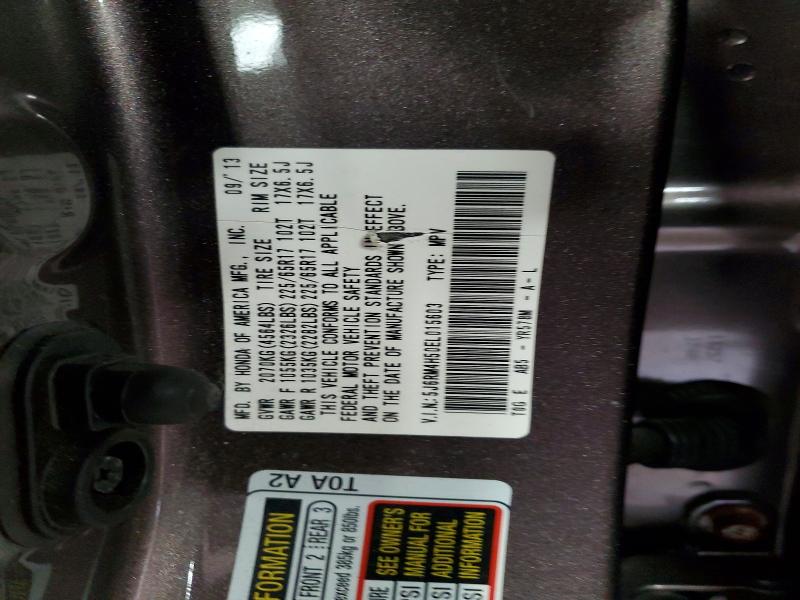Продажа на аукционе авто 2014 Honda Cr-v, vin: 5J6RM4H50EL015603, номер лота: 61956176