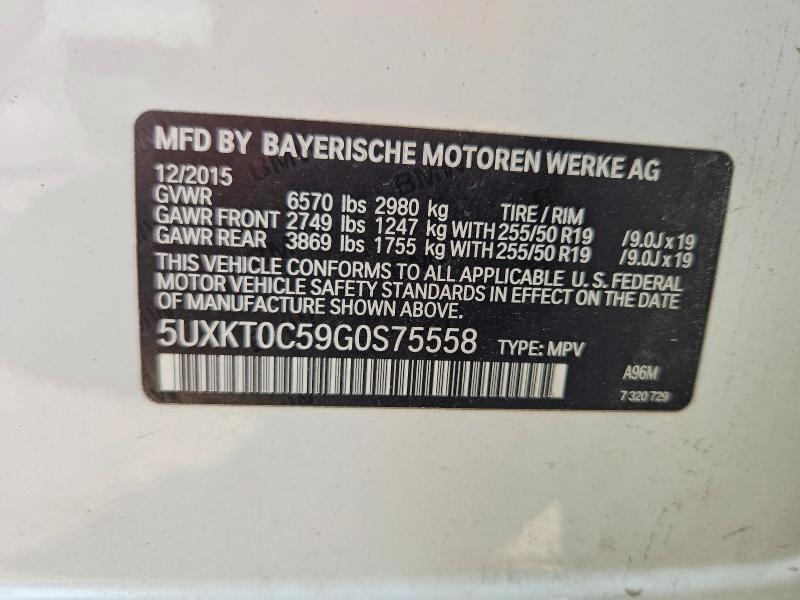 Продажа на аукционе авто 2016 Bmw X5, vin: 5UXKT0C59G0S75558, номер лота: 62435256