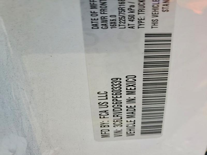 Aukcja sprzedaży 2023 Ram Promaster 2500, vin: 3C6LRVDG6PE603339, numer aukcji: 62784806