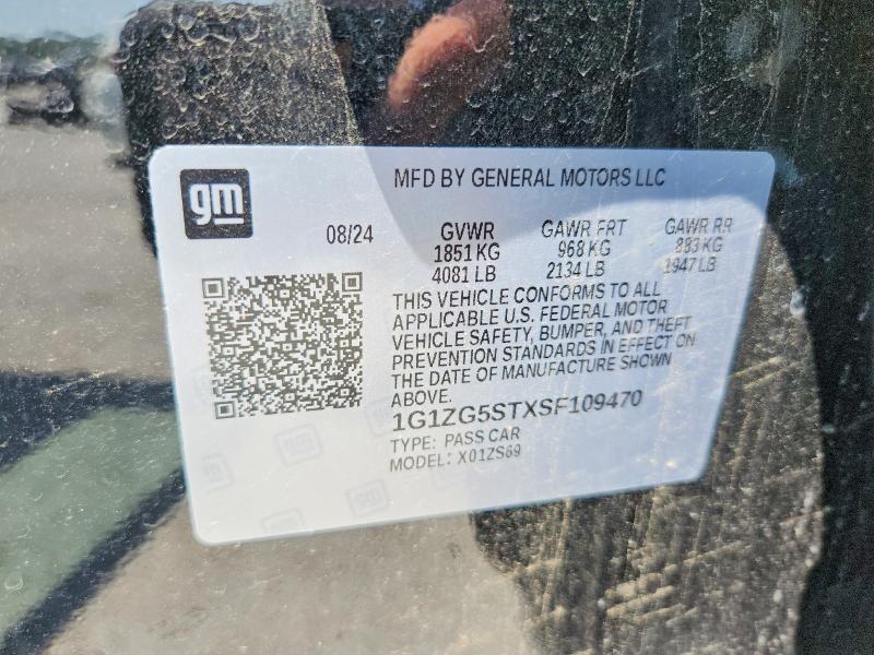 61753056 :رقم المزاد ، 1G1ZG5STXSF109470 vin ، 2025 Chevrolet Malibu مزاد بيع