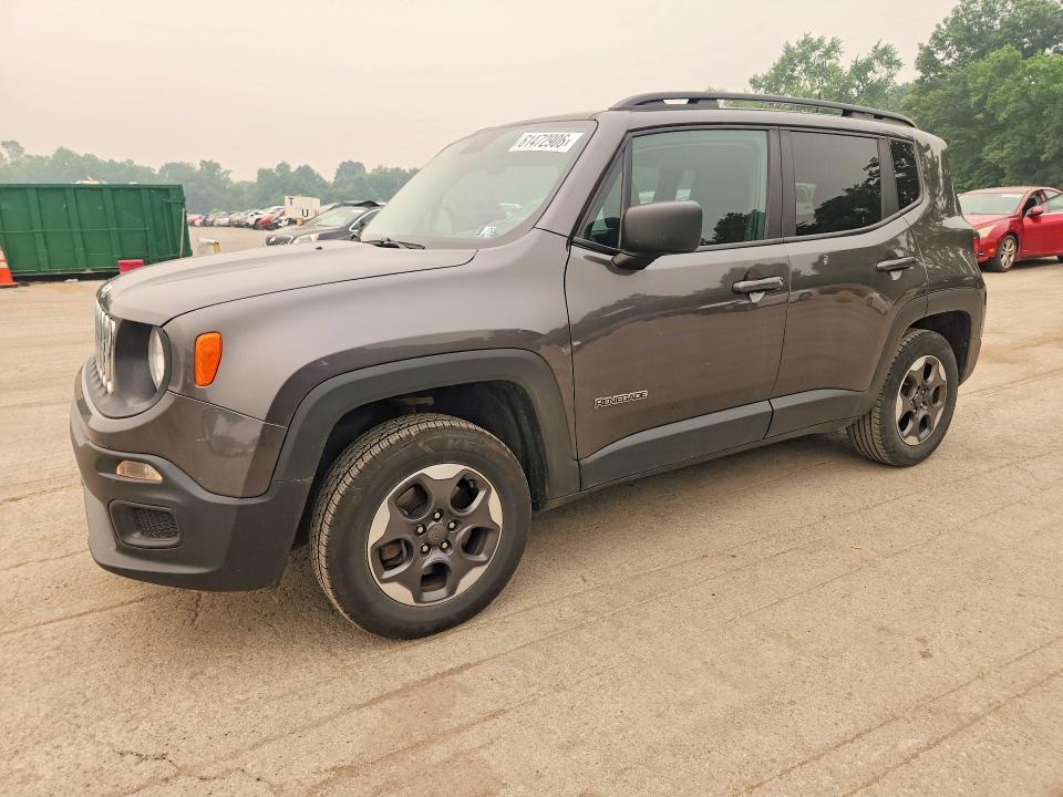Продажа на аукционе авто 2017 Jeep Renegade, vin: ZACCJBAB6HPG55839, номер лота: 61472906