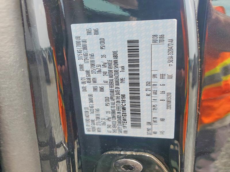 Aukcja sprzedaży 2021 Ford F150, vin: 1FTEW1E81MFC18198, numer aukcji: 62863926