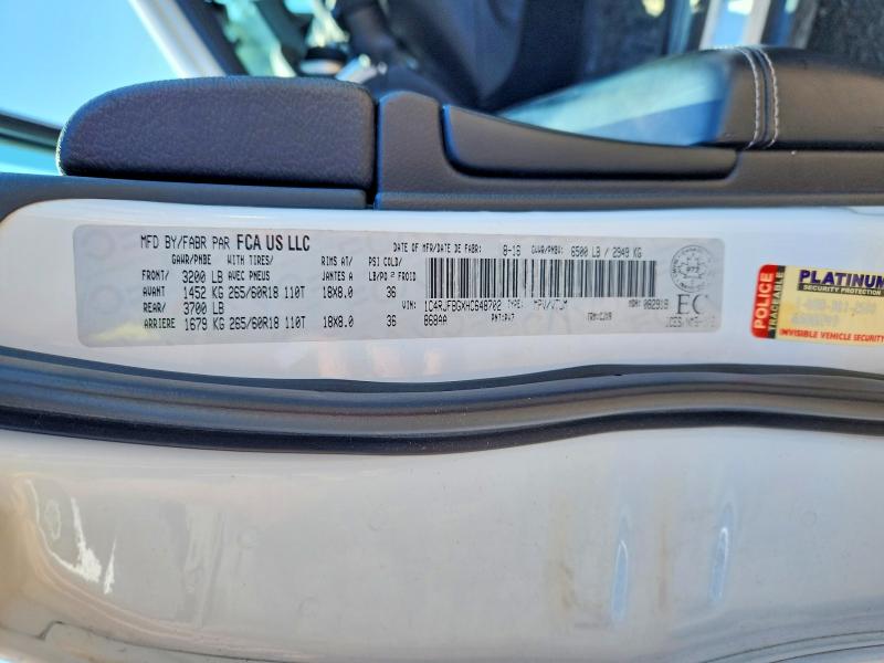 60411536 :رقم المزاد ، 1C4RJFBGXHC648702 vin ، 2017 Jeep Grand Cherokee مزاد بيع