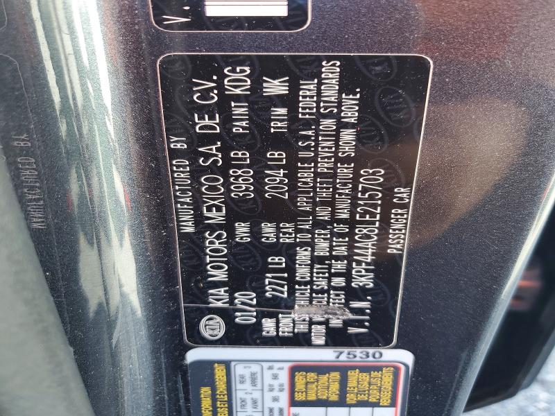 Aukcja sprzedaży 2020 Kia Forte, vin: 3KPF44AC8LE215703, numer aukcji: 63181786