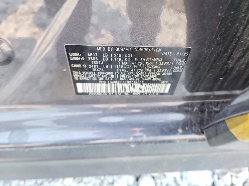 2025 Subaru Crosstrek მანქანა იყიდება აუქციონზე, vin: 4S4GUHF63S3719656, აუქციონის ნომერი: 60842026