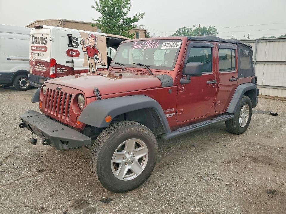 2010 Jeep Wrangler Unlimited მანქანა იყიდება აუქციონზე, vin: 1J4BA3H16AL176307, აუქციონის ნომერი: 61392626