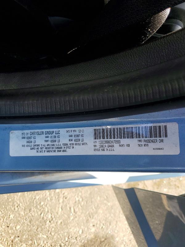 Aukcja sprzedaży 2012 Chrysler 200, vin: 1C3CCBBB6CN172933, numer aukcji: 60655116