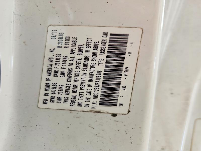 Продажа на аукционе авто 2015 Honda Accord, vin: 1HGCT2B83FA008908, номер лота: 60046286